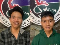 Sat Narkoba Polres Lampung Timur, Amankan 2 Pemuda Asal Labuhan Maringgai