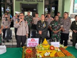 HUT TNI Ke-77, Surprise Polresta Bandar Lampung Untuk Kodim 0410/KBL