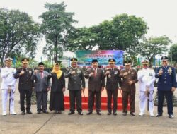 Gubernur Arinal Djunaidi Mengikuti Upacara Peringatan HUT TNI ke-77, Danrem 043/Gatam  Sebagai Inspektur Upacara