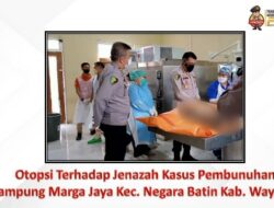 Tim Forensik RS Bhayangkara Polda Lampung Otopsi 5 Jenazah Korban Pembunuhan Satu Keluarga