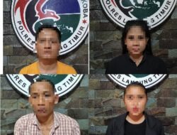 Pakai Ekstasi Dua Pasangan Diamankan Polres LamTim