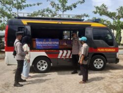 Binmas Polres Pesawaran melaksanakan giat Pos Patroli Keliling