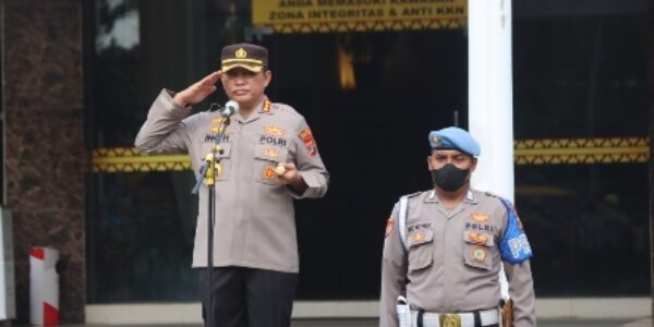 Kapolresta Bandar Lampung Sambut Siswa Latja Diktukba Polri Gel 2 TA.2022