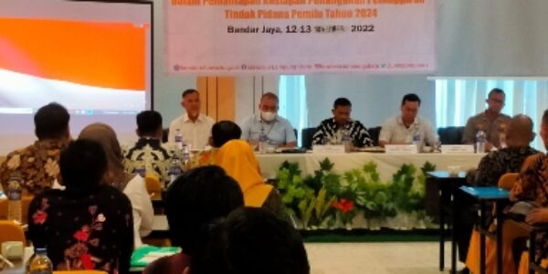 Bawaslu Lampung Utara melaksanakan Rapat Koordinasi Sentra Gakkumdu Pemilu 2024