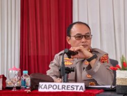 Kunjungan Kerja Kapolresta Bandar Lampung di Polsek Tanjung Senang