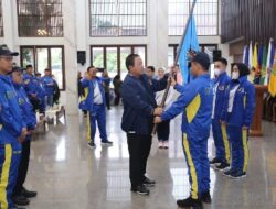 Gubernur Lampung Arinal Djunaidi Melepas Kontingen Porwanas PWI Lampung