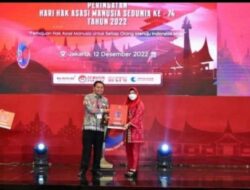Pemkab Tanggamus Meraih Penghargaan Kabupaten Peduli Hak Azasi Manusia (HAM)