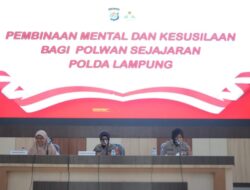 512 Polwan Polda Lampung Mendapat Pembinaan Kepribadian