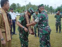 Pj. Bupati Pringsewu Bersama Dandim 0424 Tanggamus Menutup Karya Bakti TNI 2022