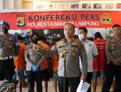 91 Kali Beraksi,  7 Pelaku Spesialis Pencurian Kendaraan Bermotor Diringkus Polresta Bandar Lampung