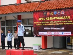 Jelang Natal dan Tahun Baru, Lapas Kota Agung Gelar Apel Siaga Bersama