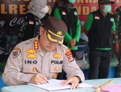 Pastikan Kesiapan Personel, Kapolresta Bandar Lampung Cek Pos Pengamanan OperasiLilin Krakatau 2022