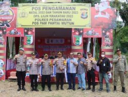 Kapolres Pesawaran  Laksanakan Patroli Pos Pam dan Pos Yan Ops Lilin Krakatau 2022 di Jalur Pesisir Pantai