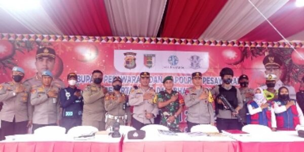 Kapolda Lampung Kunjungi Pos Pam Operasi Lilin Krakatau Polres Pesawaran