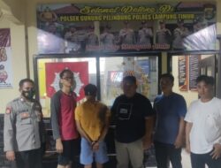 Polsek Gunung Pelindung Tangkap Pemuda Pelaku Pencurian