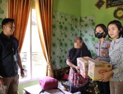 Polres Pringsewu Berikan Trauma Healing dan Bantuan Kebutuhan Hidup Terhadap Keluarga Korban Cabul