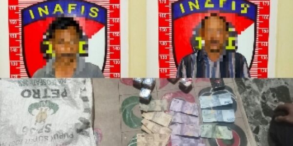 Berantas Perjudian Polres Lampung Timur Amankan 2 Orang