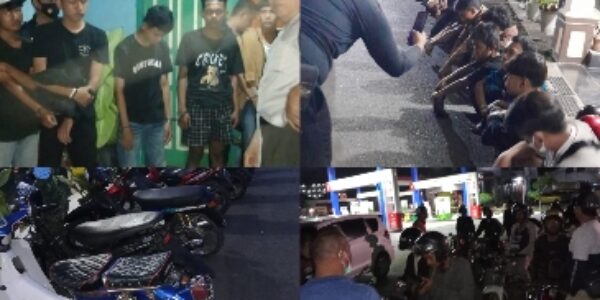 Dipimpin Kapolsek Sukarame, Patroli Gabungan Amankan Belasan Pelajar