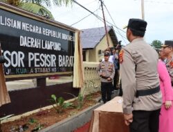 Kapolda Lampung Resmikan Kantor Sementara Polres Pesisir Barat