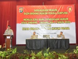 Bidkum Polda Lampung Selenggarakan Sosialisasi UU No. 1 Tahum 2023 Tentang KUHP