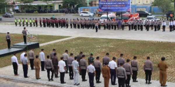 Polres Pringsewu Apel Gelar Pasukan Operasi Keselamatan Krakatau 2023
