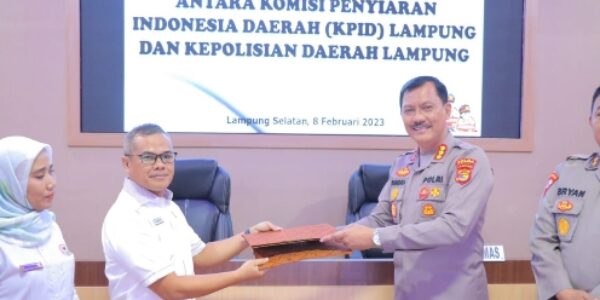 Polda Lampung dan KPID Provinsi Lampung Perpanjang MoU