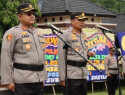 Polres Lampung Timur Gelar Welcome & Ferewal Parade Untuk Kapolres Lampung Timur