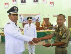 Bupati Lampung Timur Lantik Kades PAW Braja Gemilang