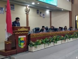 Paripurna DPRD Tanggamus Agenda Penyampaian Ranperda Pengesahan Dan Peningkatan Kualitas  Perumahan Kumuh