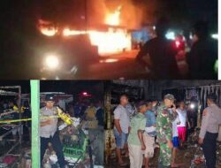 Diduga Konsleting Listrik Toko Sembako Kebakaran