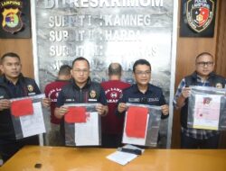 Polda Lampung Ungkap Kasus Pemalsuan dan Penggelapan