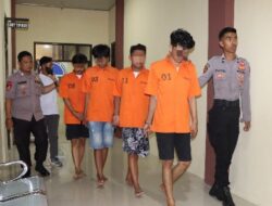 Satresnarkoba Polres Pringsewu Amankan Empat Pengguna Sabu