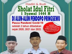 Pasca Pandemi, Pendopo Pringsewu Siap Gelar Shalat Idul Fitri 1 Syawal 1444 H/2023 M