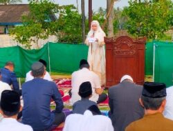 Pemkab Tanggamus Bersama Forkopimda Sholat Iedul Fitri di Lapangan Merdeka