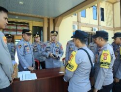 Kapolres Tulang Bawang Barat Cek Inventaris Kendaraan Dinas Hingga Senpi Personel