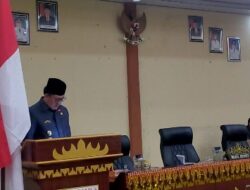 Rapat Paripurna DPRD Tanggamus Dengan Agenda Ranperda Pemukiman Kumuh dan LKPJ Bupati Tahun 2022