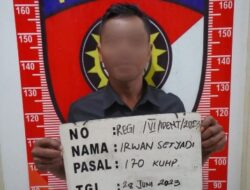 Pelaku Pengeroyokan di Marga Sekampung, Digelandang Polisi