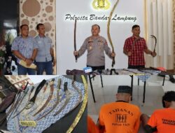 Polresta Bandar Lampung Amankan 83 Orang Anggota Genk Motor Kurun Waktu 2 Bulan Terakhir