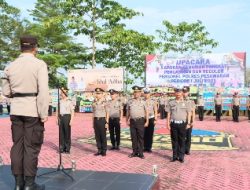 Hari Bhayangkara 41 Personil Polres Pesawaran Naik Pangkat