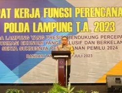 Kapolda Lampung Buka Rapat Kerja Fungsi perencanaan Tahun 2023