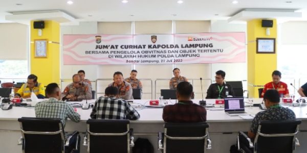 Jumat Curhat, Polda Lampung Gandeng Pengelola Obvitnas Jaga Kamtibmas Bersama