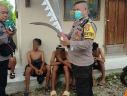 Dibantu Warga, Polsek Kemiling Amankan 8 Remaja Kelompok Genk Motor Cakung