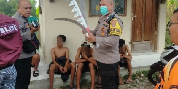Dibantu Warga, Polsek Kemiling Amankan 8 Remaja Kelompok Genk Motor Cakung