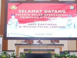 Polda Lampung Laksanakan Gelar Operasi TW II 2023, Tekan Angka Kriminalitas