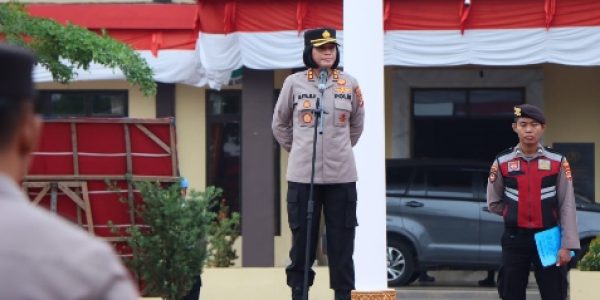 Pimpin Apel Perdana, Kapolres Pesawaran Tekankan Harkamtibmas Kepada Personil