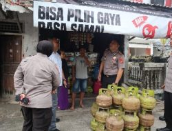 Kapolres Lamsel Cek Pendistribusian Dan Stok Ketersediaan Gas LPG 3 kg