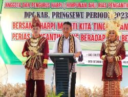 Adi Erlansyah Kukuhkan Pengurus DPC HARPI Melati Pringsewu 2023-2028
