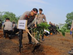 Polda Lampung Lakukan Penanam Seribu Pohon Melestarikan Penghijauan Lingkungan