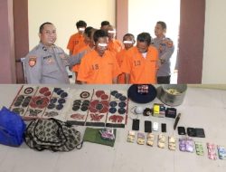 Delapan Pelaku Judi Koprok Diamankan Satreskrim Polres Pringsewu