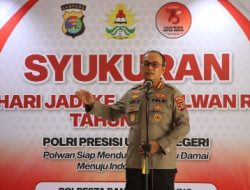 Syukuran HUT Polwan Ke-75, Kapolresta: Teruslah Berbuat dan Berkompetisi Dalam Kebaikan